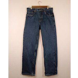 Rugged Smith's Workwear Mens 30x30 Blue Fleece Lined Straight Leg Jeans